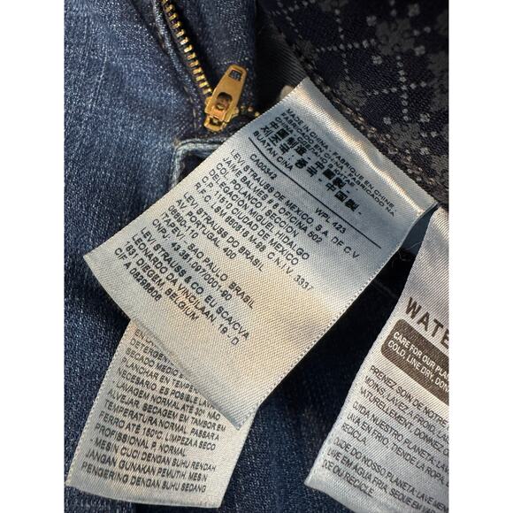 Levi's Jeans Women 8 Blue Perfect Waist 525 Straight Leg Denim Cotton Med Wash - Picture 4 of 5